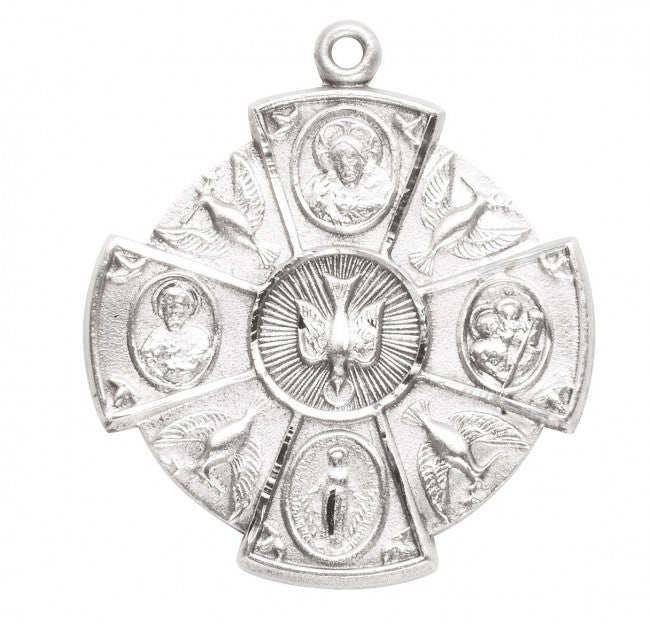 Sterling Silver 4-Way Medal