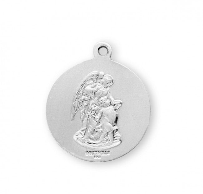 Saint Michael Round Sterling Silver Medal