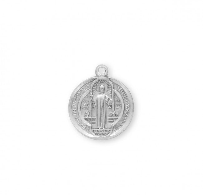 Saint Benedict Round Jubilee Sterling Silver Medal