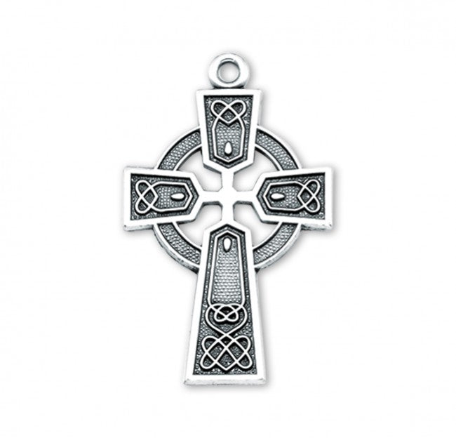 Sterling Silver Irish Celtic cross Pendant