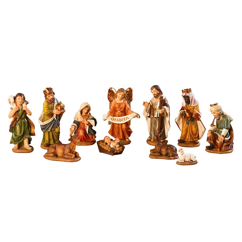 3.5" H 11-PC Nativity Set