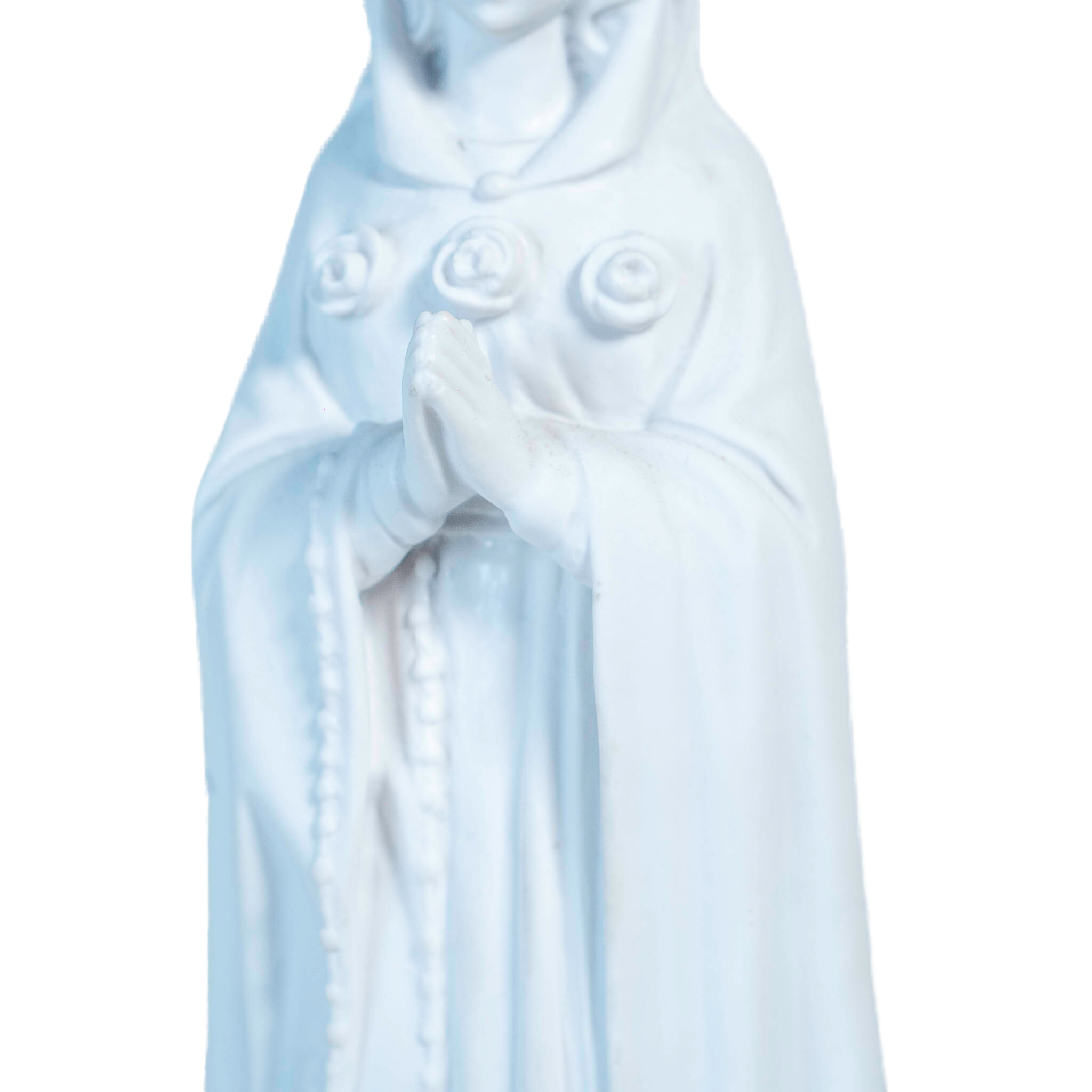 The Faith Gift Shop  Mystic Rose Virgin Mary all White Statue- Made in Italy - Our Tuscany Collection -   Maria Rosa Mistica Blanca