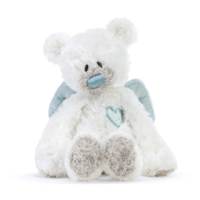 Guardian Angel Bear Rattle Plush