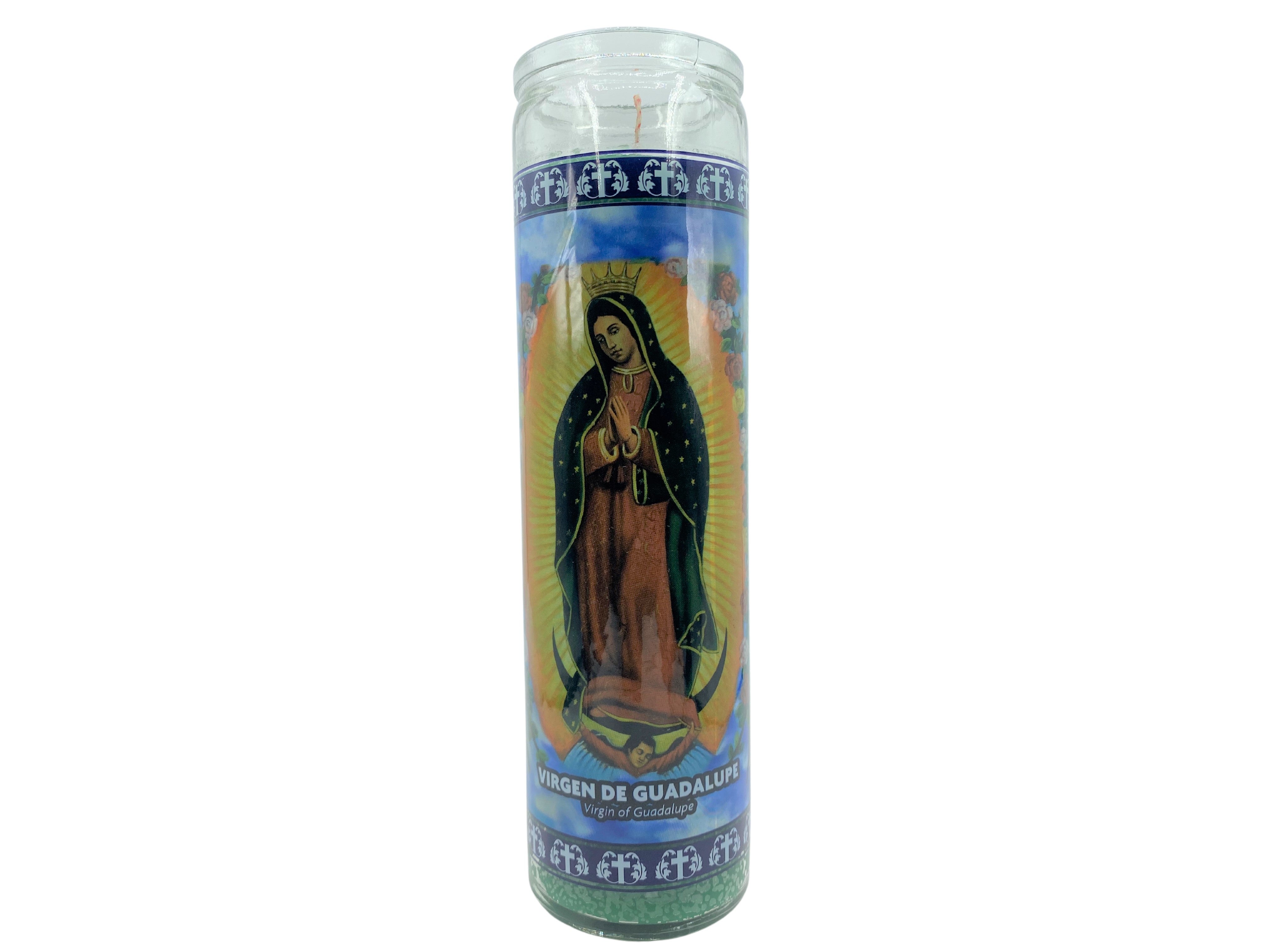 Set of 3 Candles of Our Lady of Guadalupe / Set de 3 Velas de La Virgen de Guadalupe