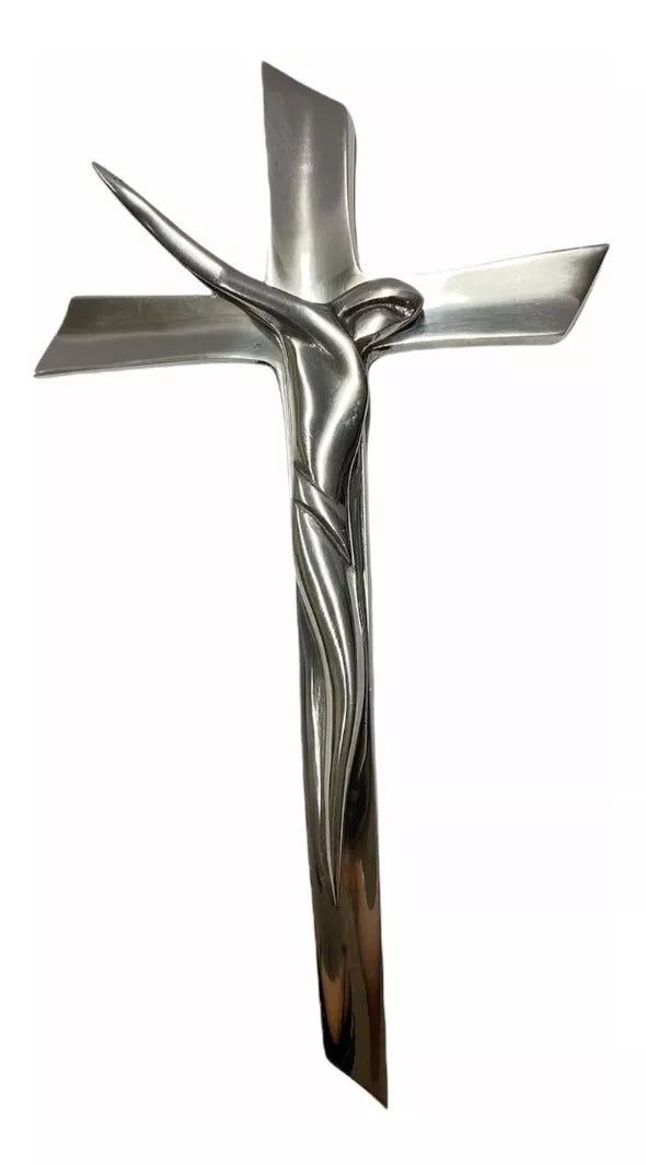 Crucifix Jesus Dali Pewter Modern Design