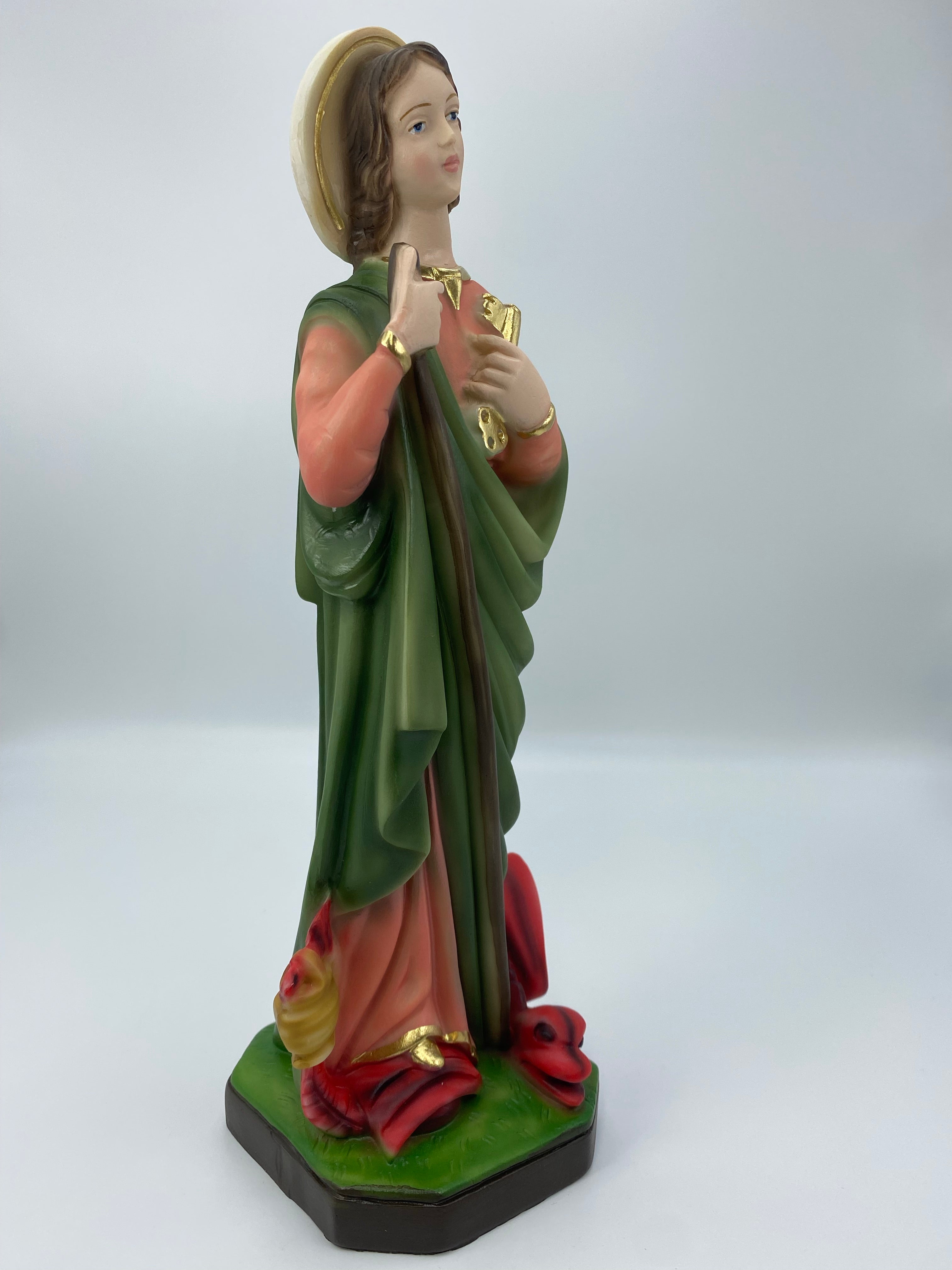 The Faith Gift Shop Saint Martha statue - Hand Painted in Italy - Our Tuscany Collection - Estatua de Santa Ana