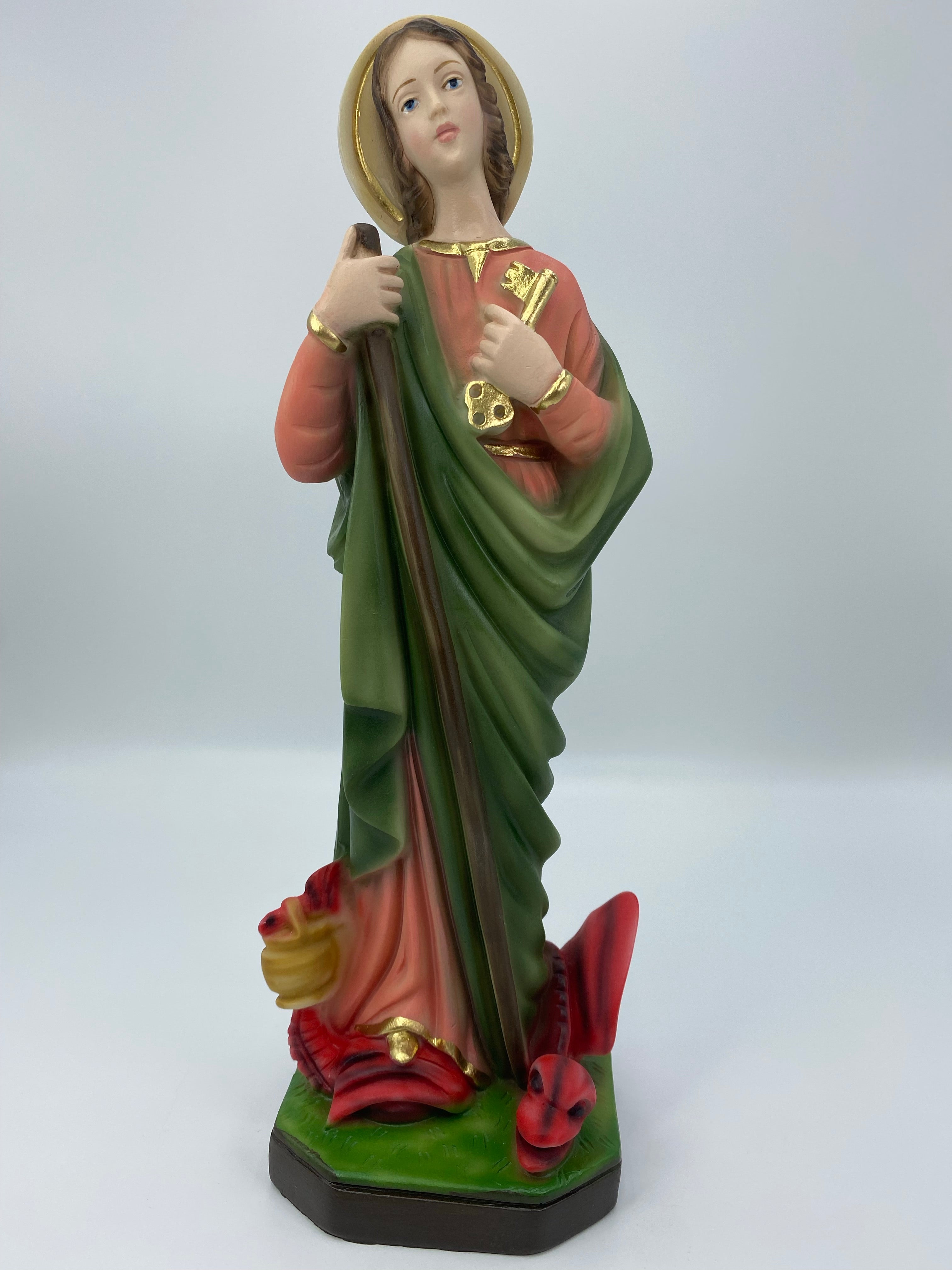 The Faith Gift Shop Saint Martha statue - Hand Painted in Italy - Our Tuscany Collection - Estatua de Santa Ana