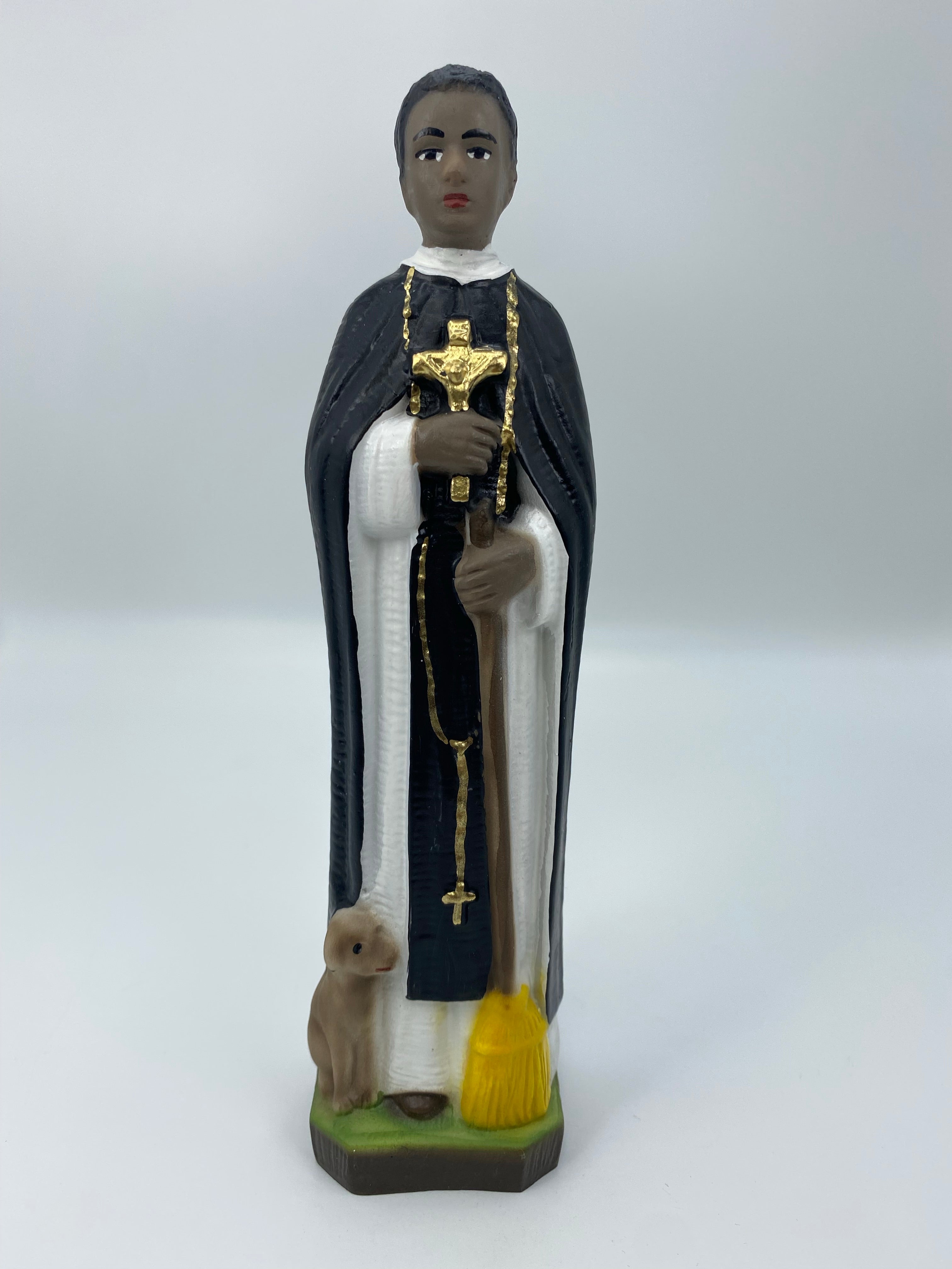 The Faith Gift Shop Saint Martin de Porres statue  - Hand Painted in Italy - Our Tuscany Collection - Estatua de San Martin de Porres