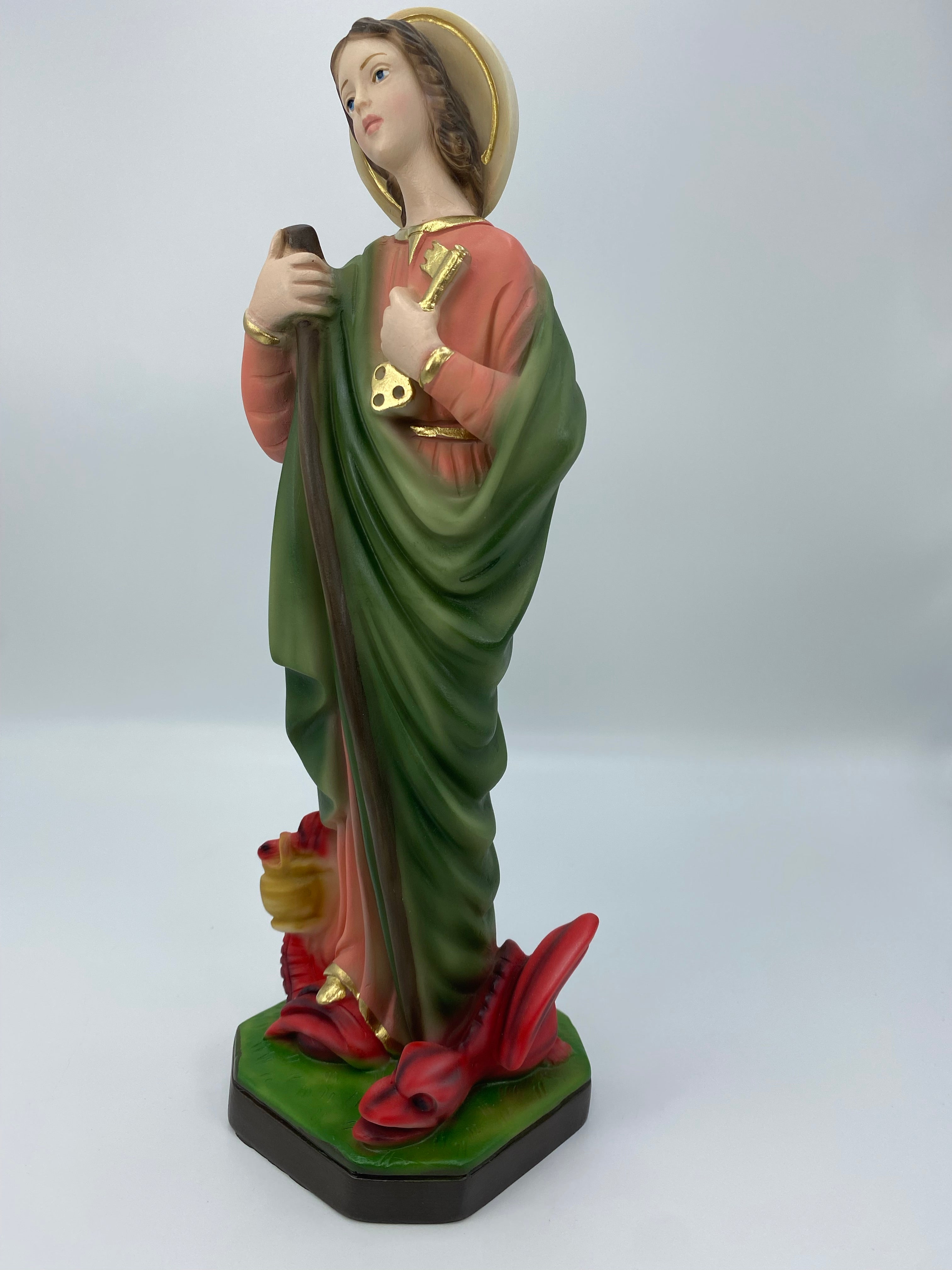 The Faith Gift Shop Saint Martha statue - Hand Painted in Italy - Our Tuscany Collection - Estatua de Santa Ana