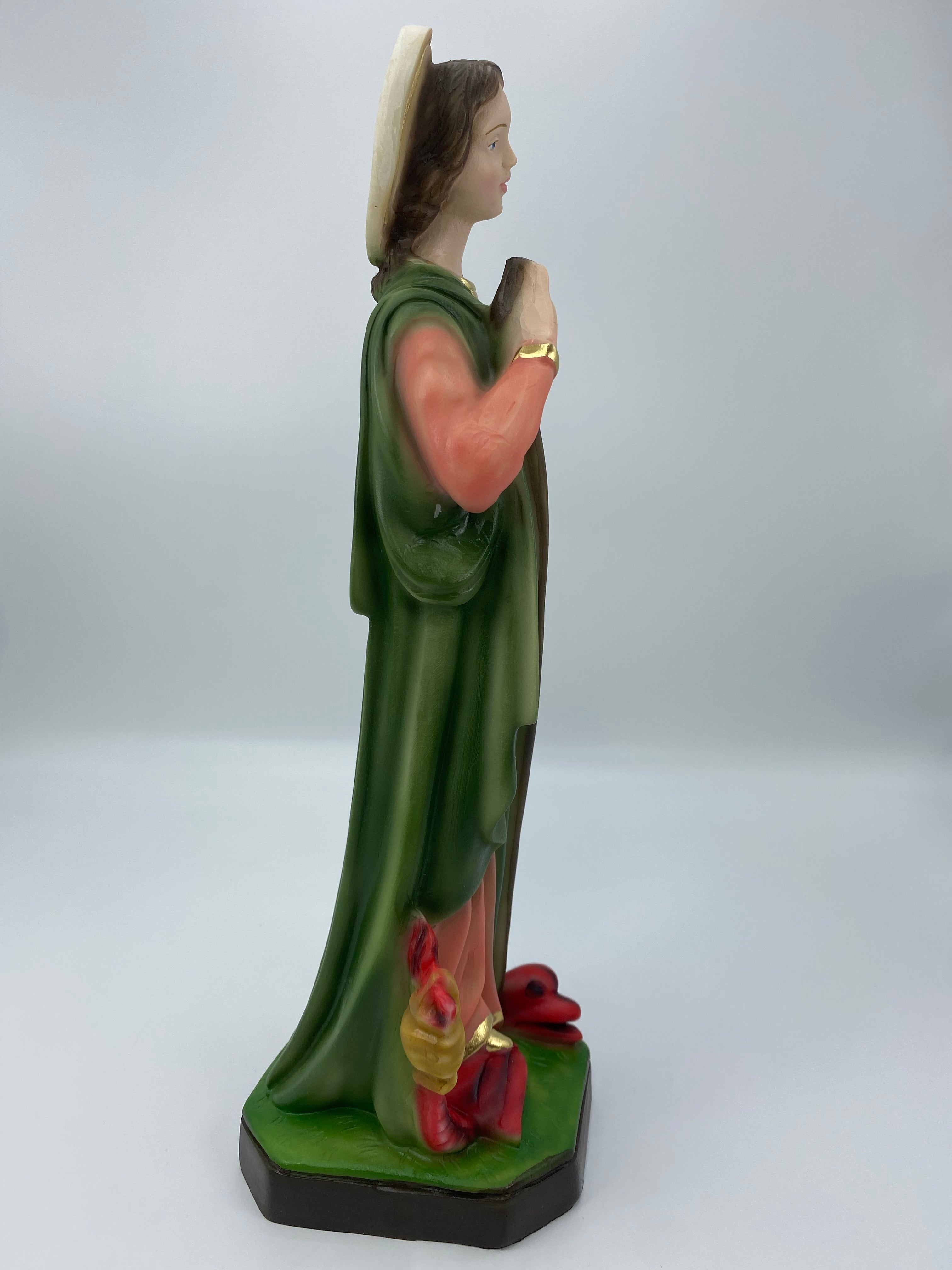 The Faith Gift Shop Saint Martha statue - Hand Painted in Italy - Our Tuscany Collection - Estatua de Santa Ana