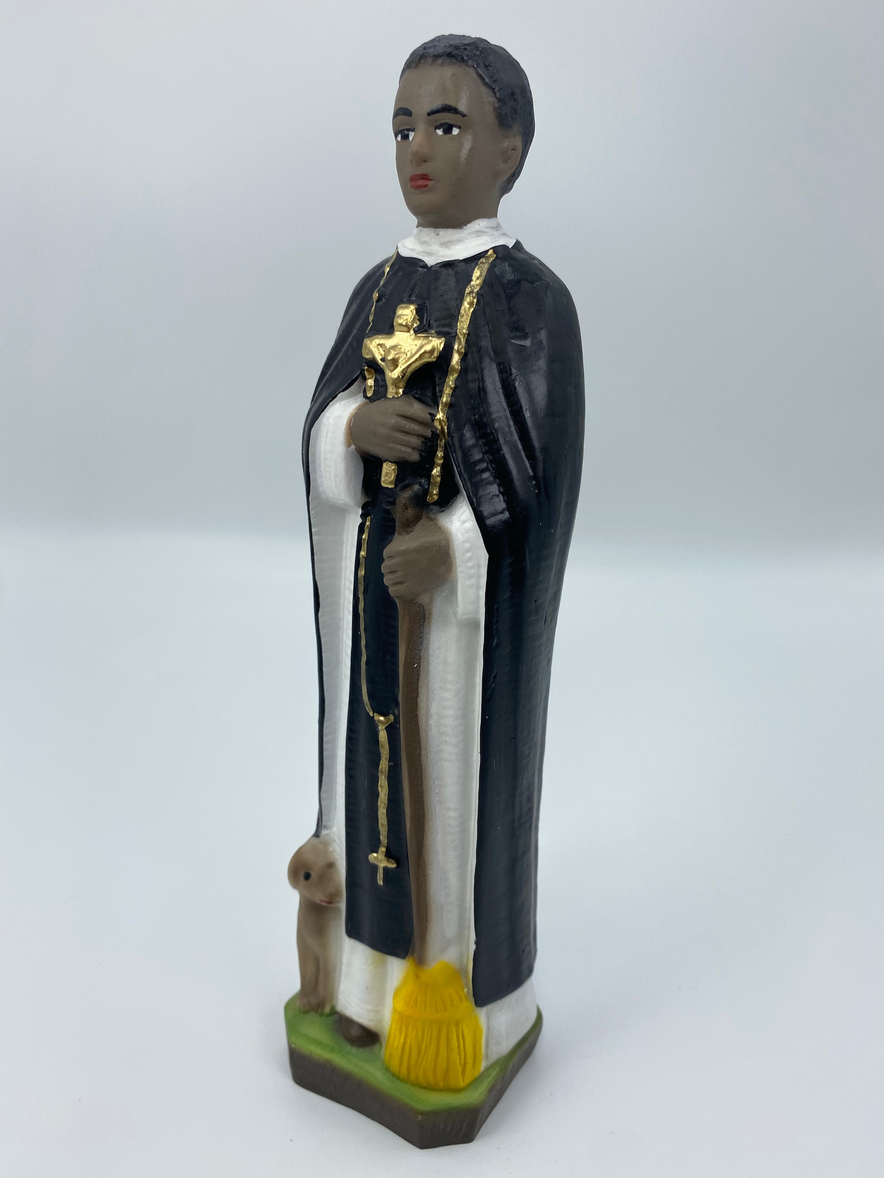 The Faith Gift Shop Saint Martin de Porres statue  - Hand Painted in Italy - Our Tuscany Collection - Estatua de San Martin de Porres