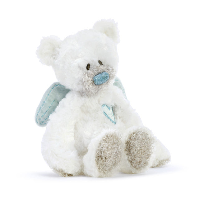 Guardian Angel Bear Rattle Plush