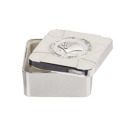 Seashell Baptism Metal Keepsake Box Caroline Collection