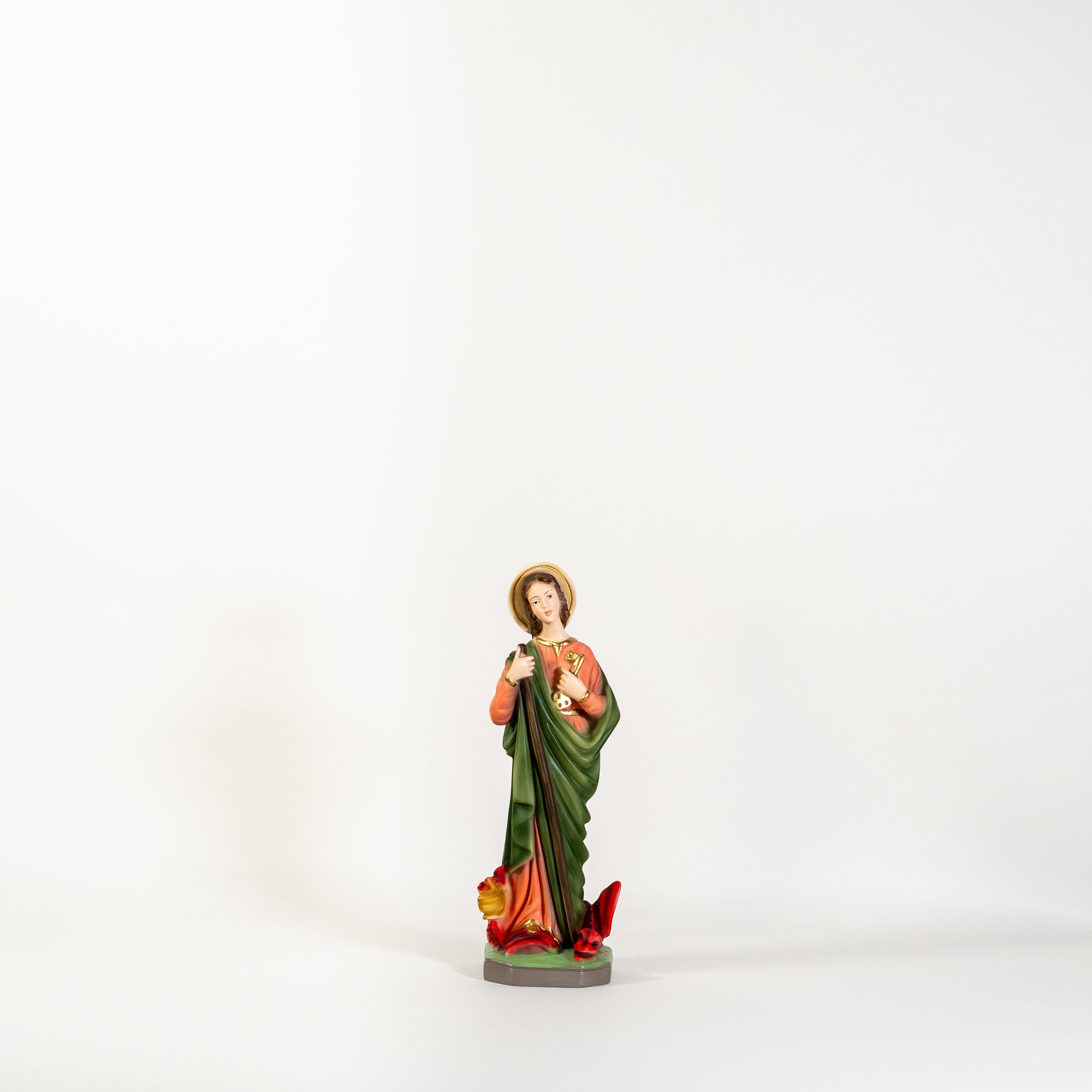 The Faith Gift Shop Saint Martha statue - Hand Painted in Italy - Our Tuscany Collection - Estatua de Santa Ana