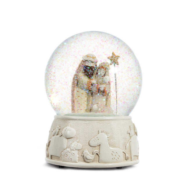 Holy Family Musical Snow Globe